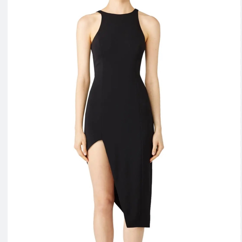 Jay Godfrey Black Gallagher Asymmetrical Cocktail Dress